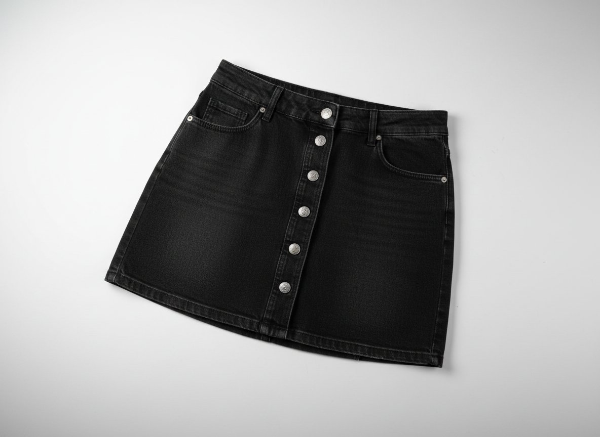 Jupe jean noir 