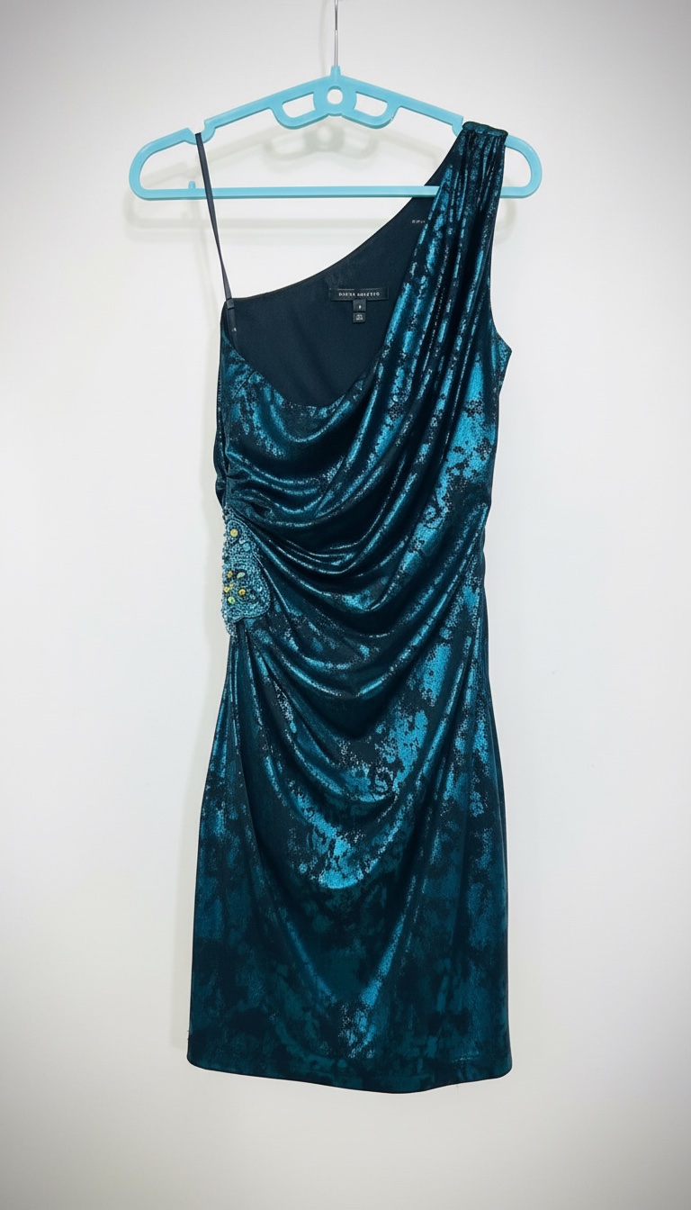Robe effet satiné