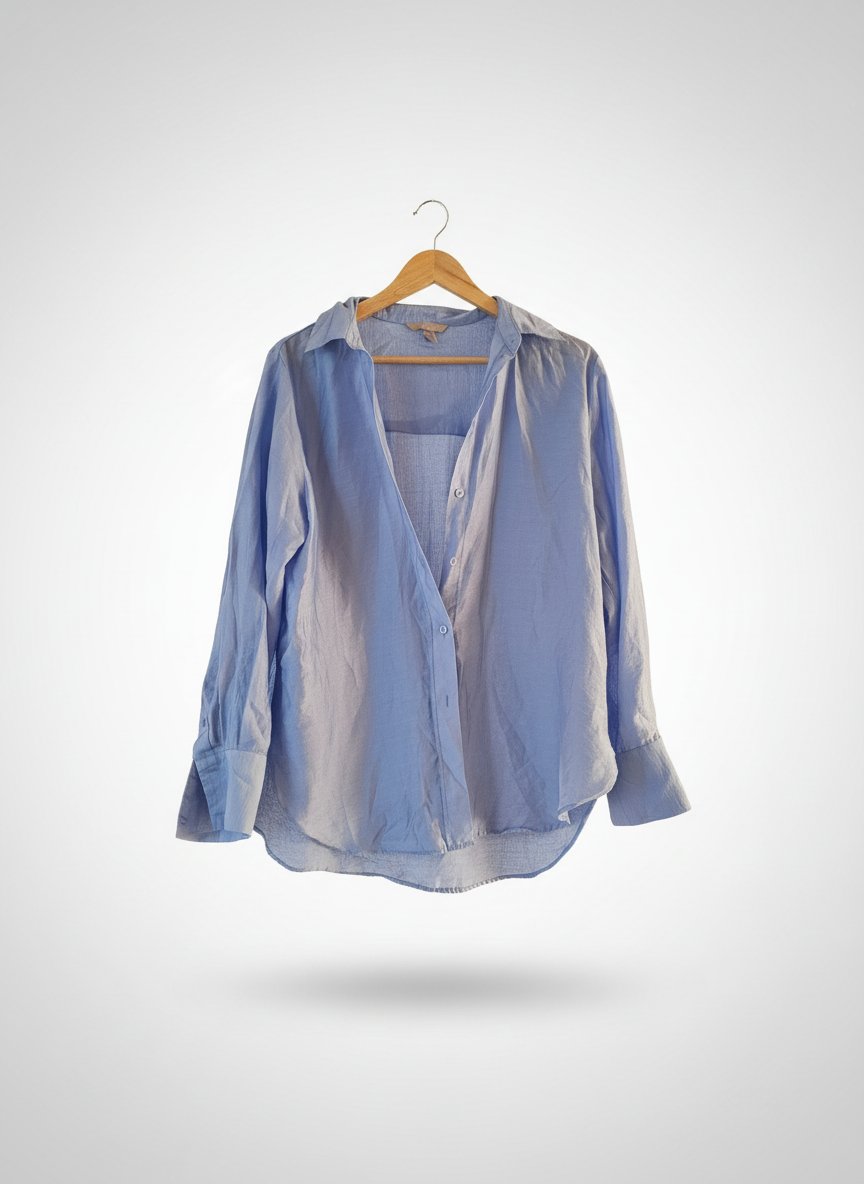 Chemise façon satin 
