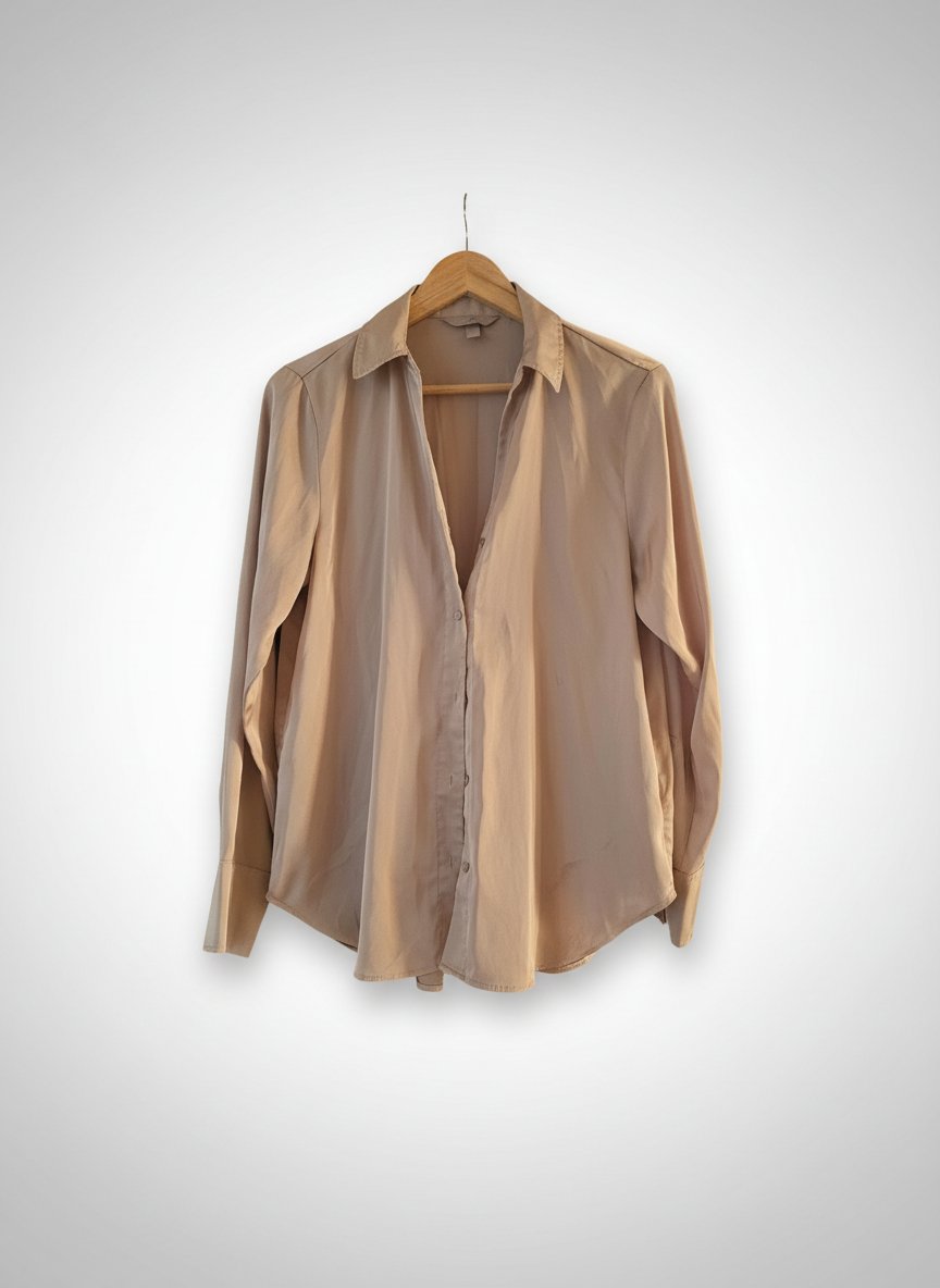 Chemise façon satin
