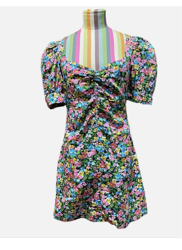 Robe mini fleurie 