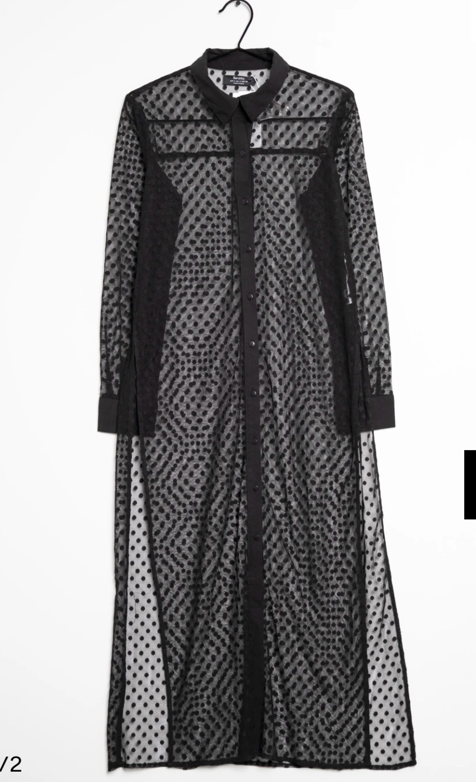 Robe noir transparente 
