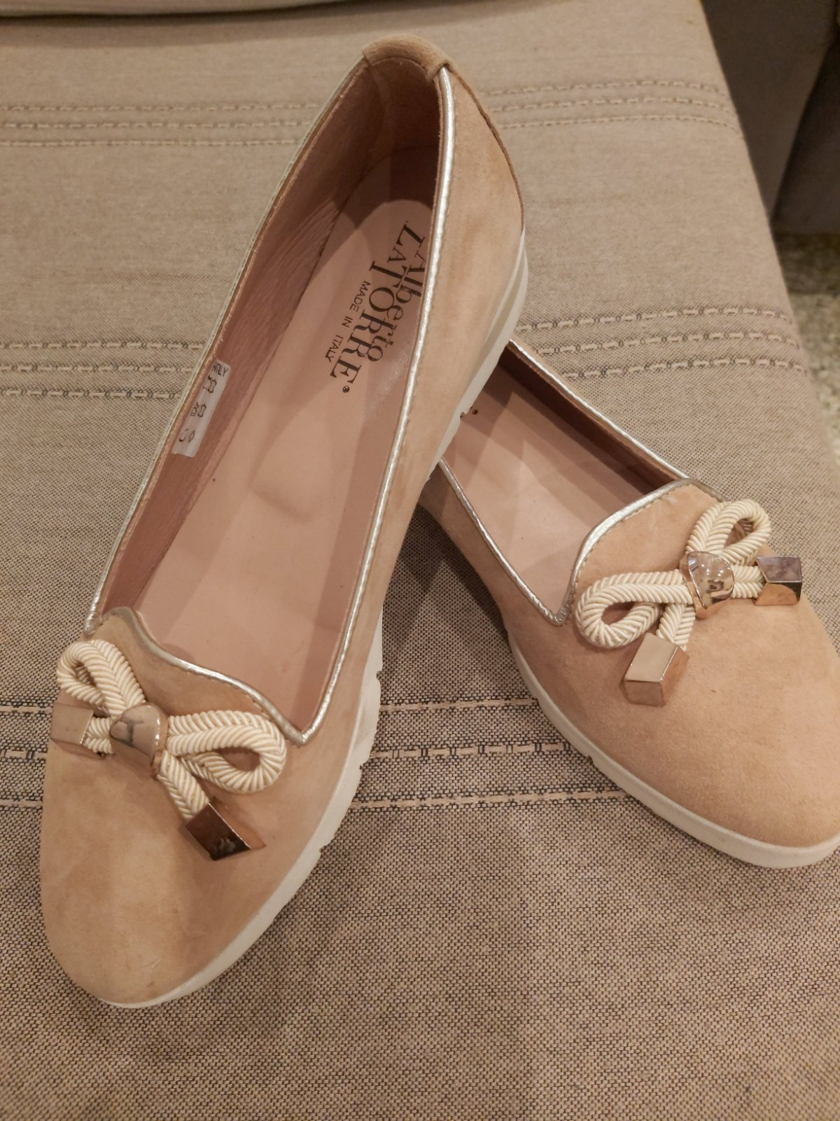Mocassins Alberto La Torre-Daim Beige pointure 39