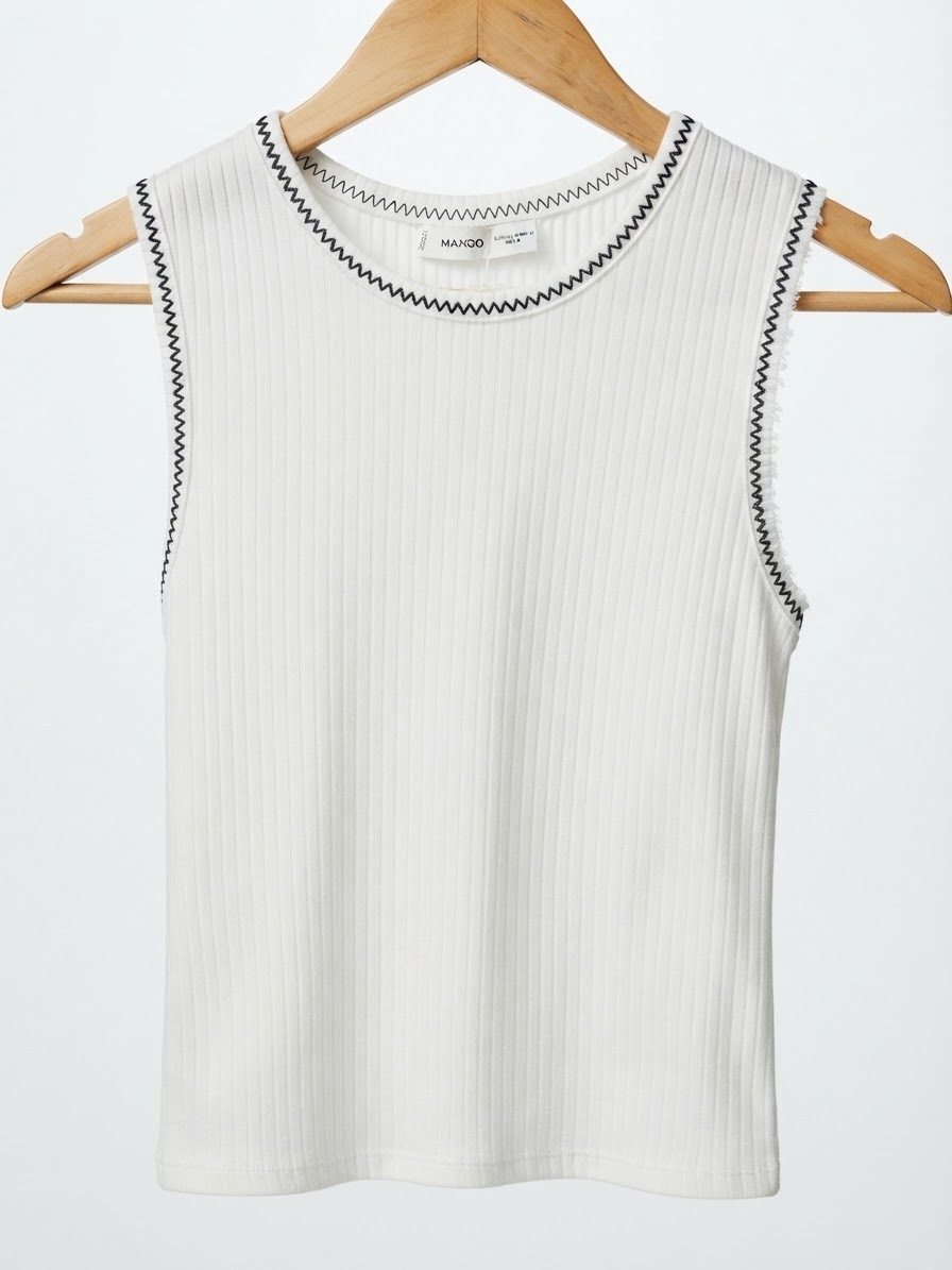 Tshirt blanc dos croisé