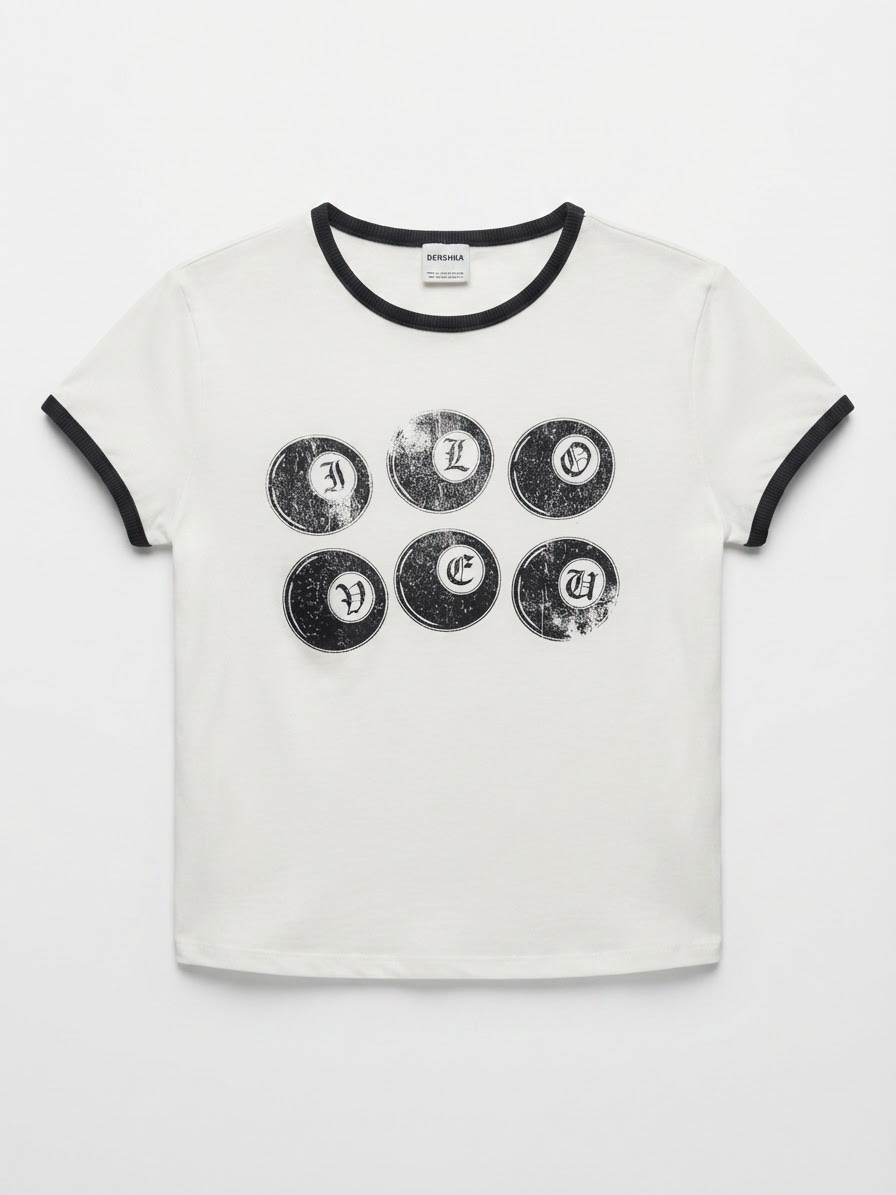 Tshirt blanc et noir