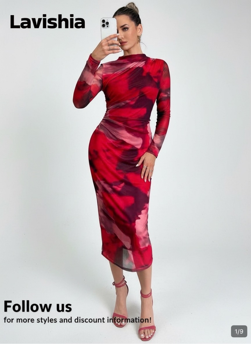 Elastic Red Dress 