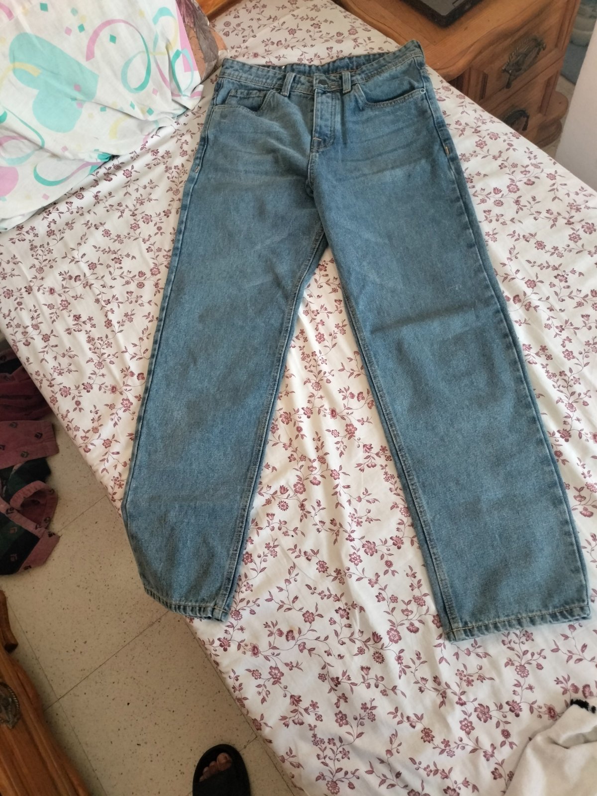 Jean baggy bleu