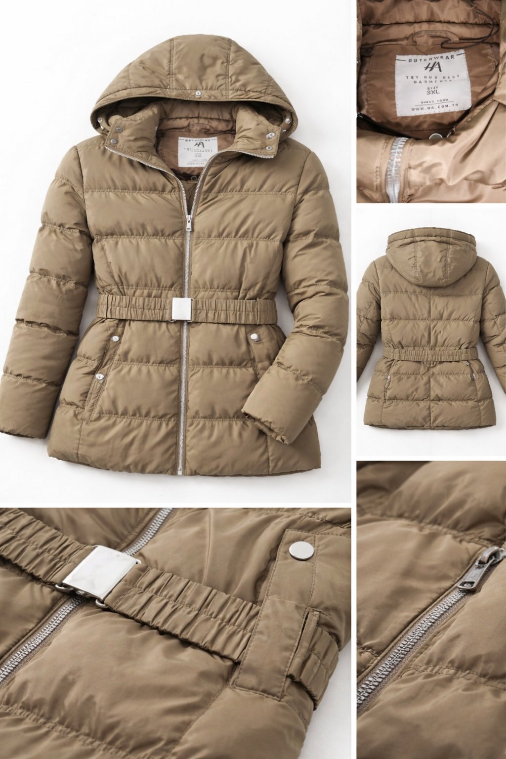 Doudoune beige 3XL – très bon état – chaude hiver