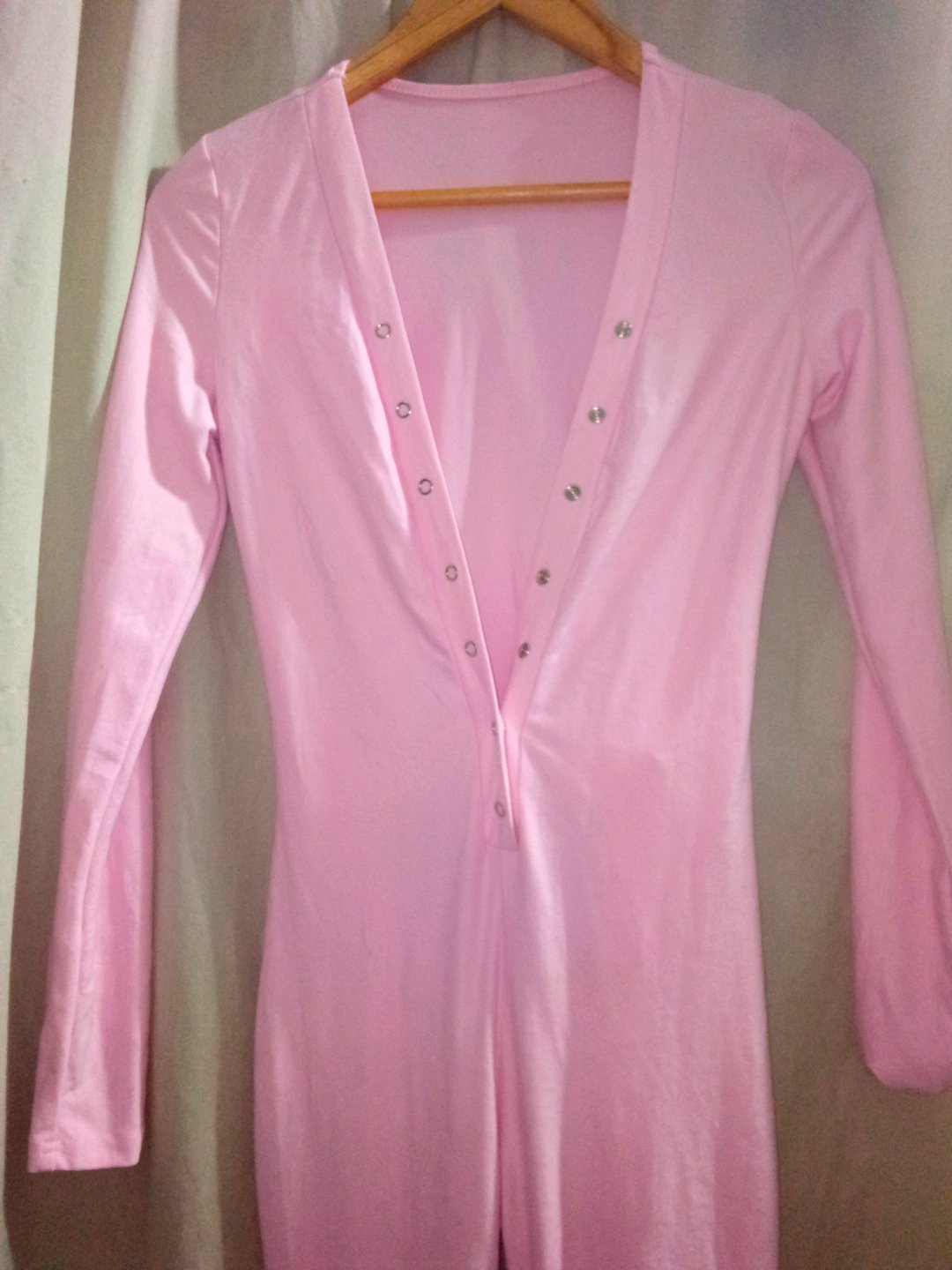 Pyjama grenouillère adulte couleur rose bébé 