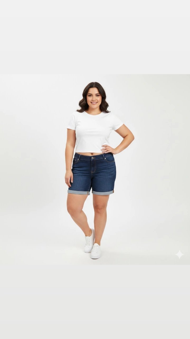 Short bleu jeans grandes tailles tt neuf 