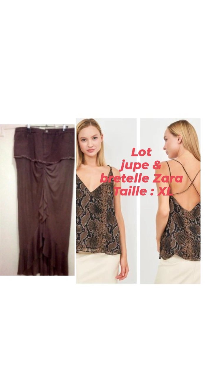 Lot à bas prix bretelle zara et une jupe d'été stylée