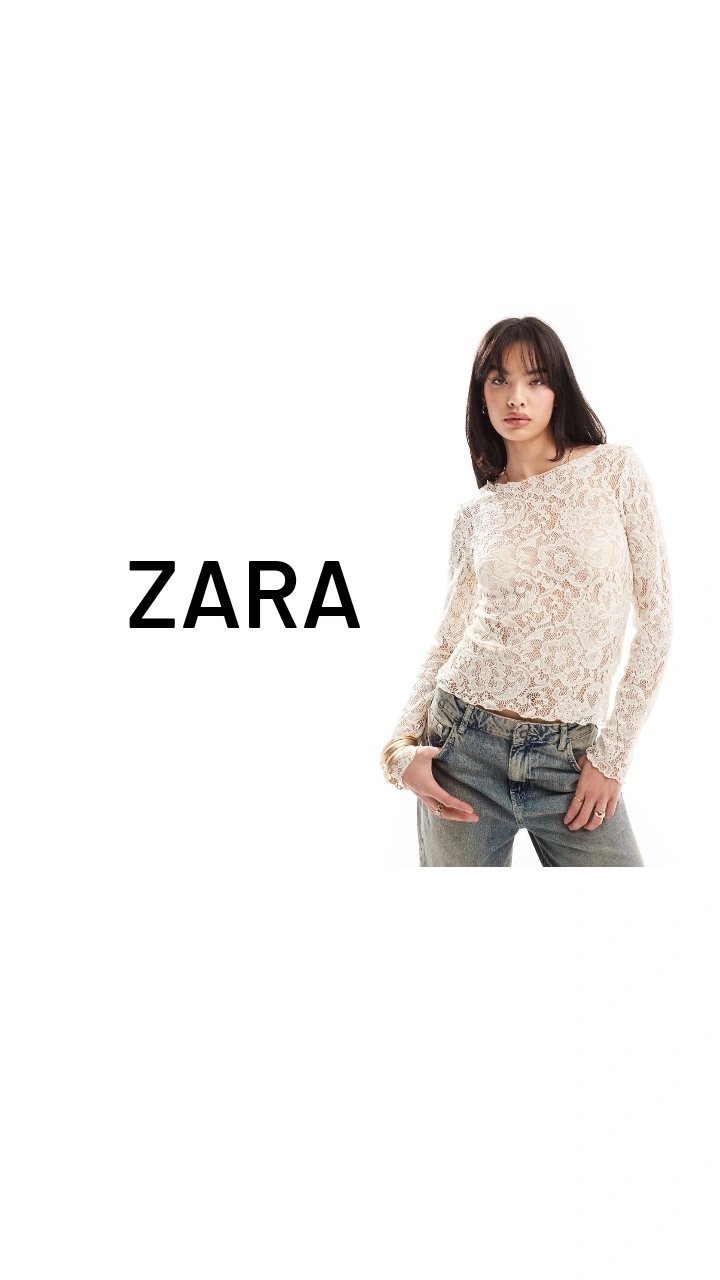 Pull en dentelle Zara blanc tout neuf moulant🤍🤍🤍🤍🤍disponible les tailles S M L Profitezzzzzz👇