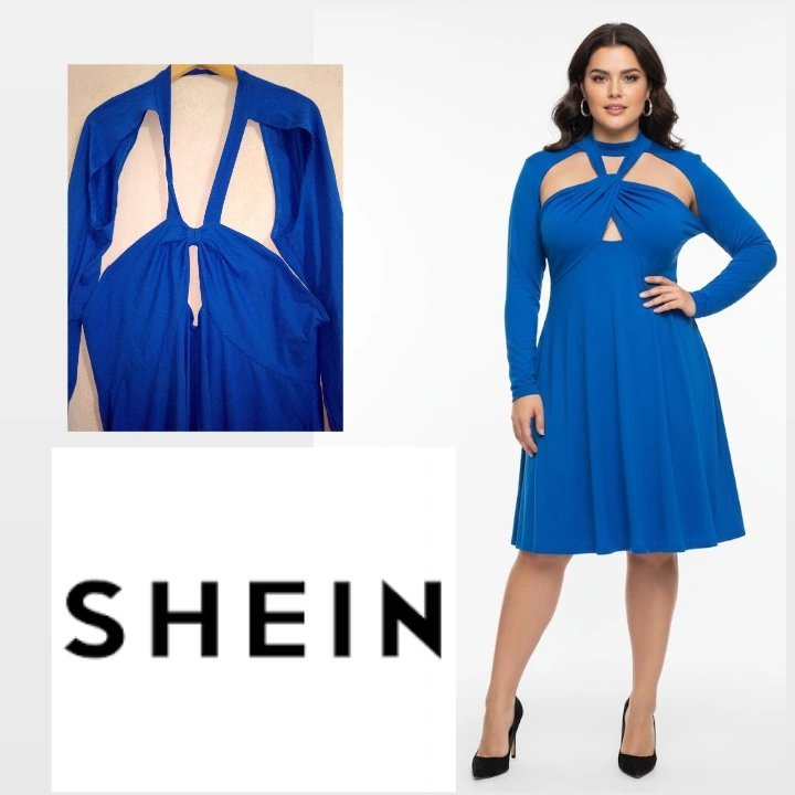 Liquidation commandezz Curvy dress Shein blue 💙💙💙