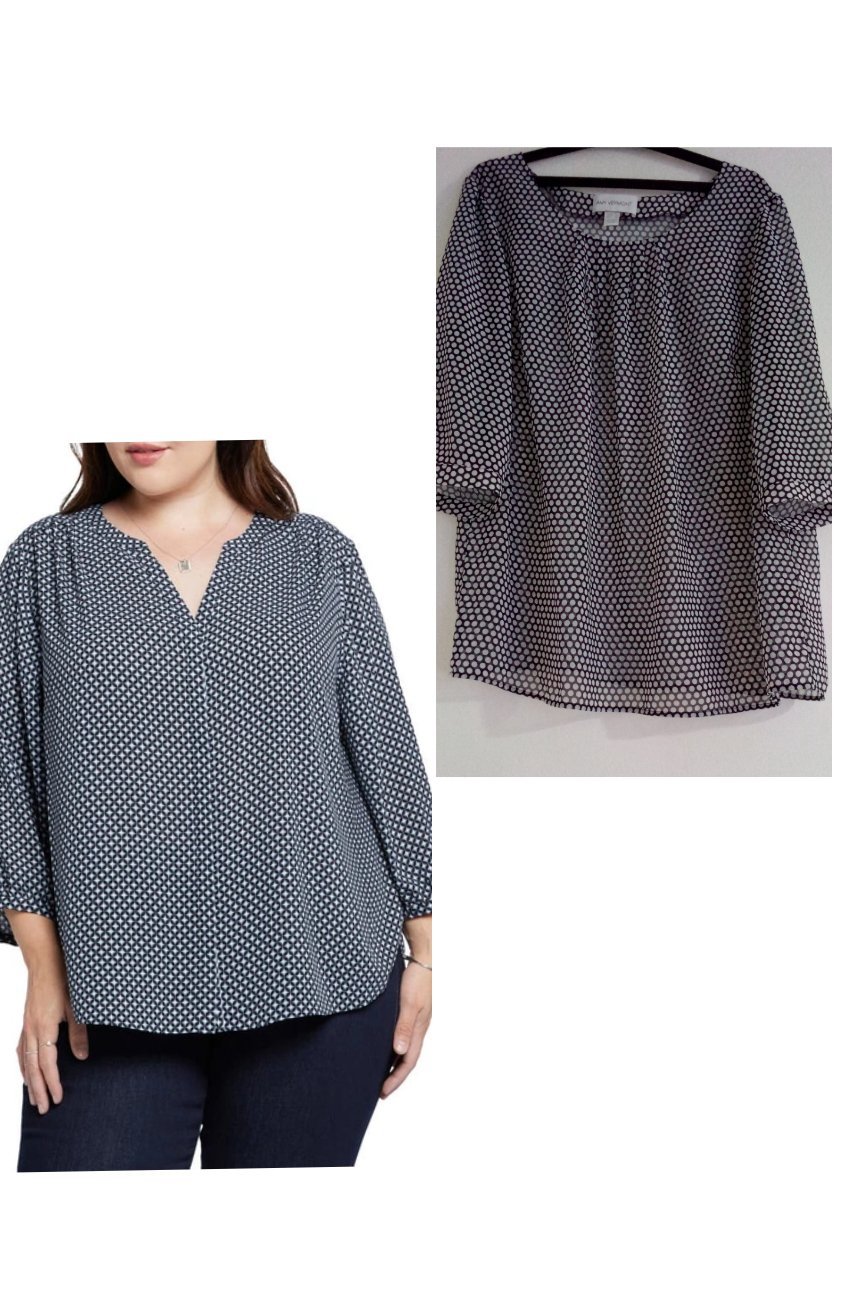 Chemise grande taille tt neuve 3/4mousseline à point en liquidation profitezzz