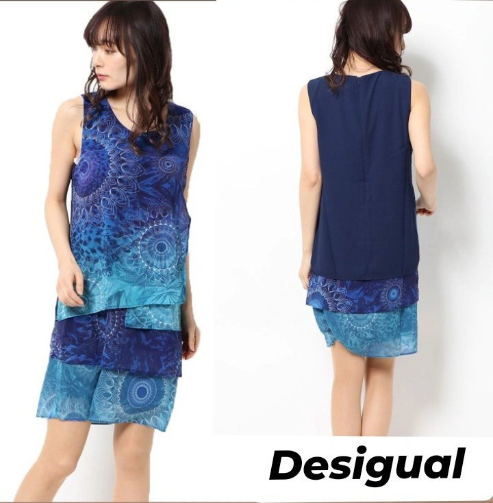 Sublime robe bleu d'été Desigual 💙💙💙🐬