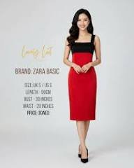Classy Zara red dress ❤️❤️❤️🖤🖤🖤robe tt neuve 