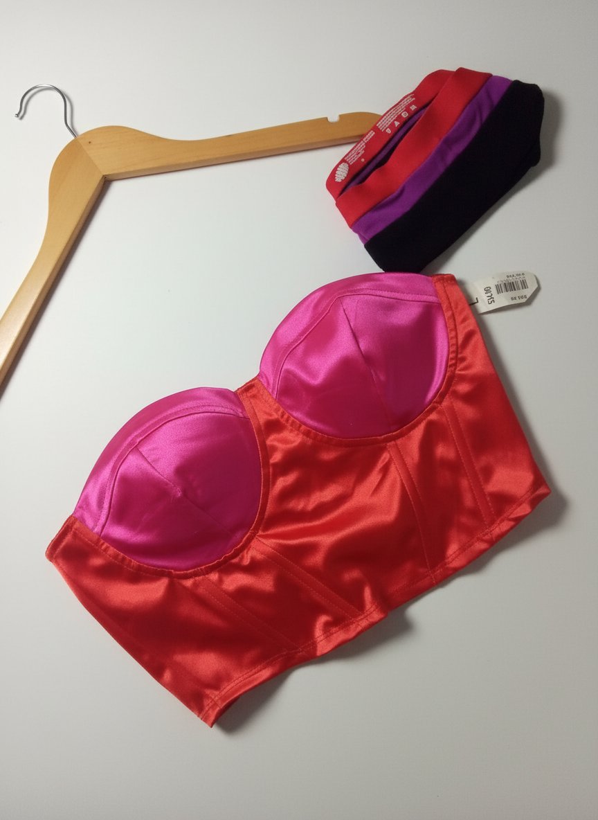 🔥🔥Corsage Julia neuf satiné couleur red&pink et un string gratuit ♥️💗❤️💗❤️💗❤️💗❤️💗❤️ 