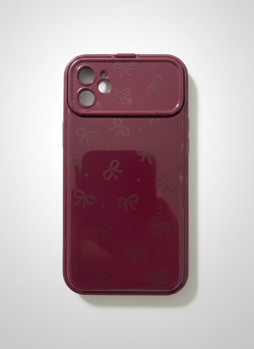 Dark red phone case 
