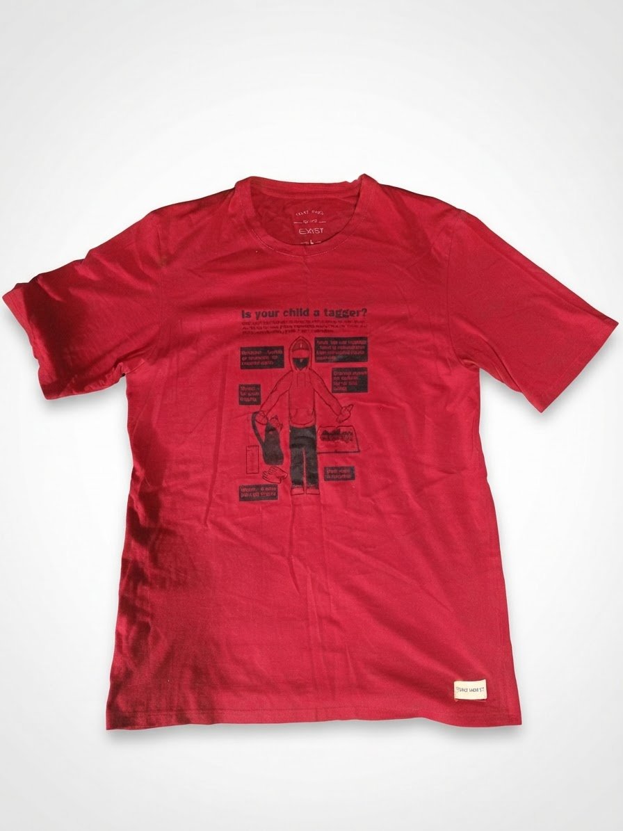 T-shirt rouge Exist