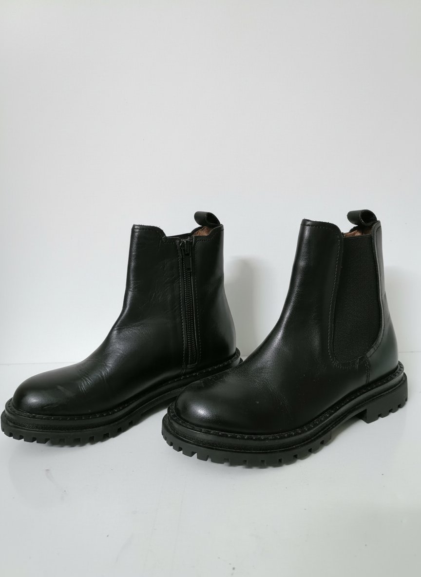 Bottines cuir noir ZARA pointure 30