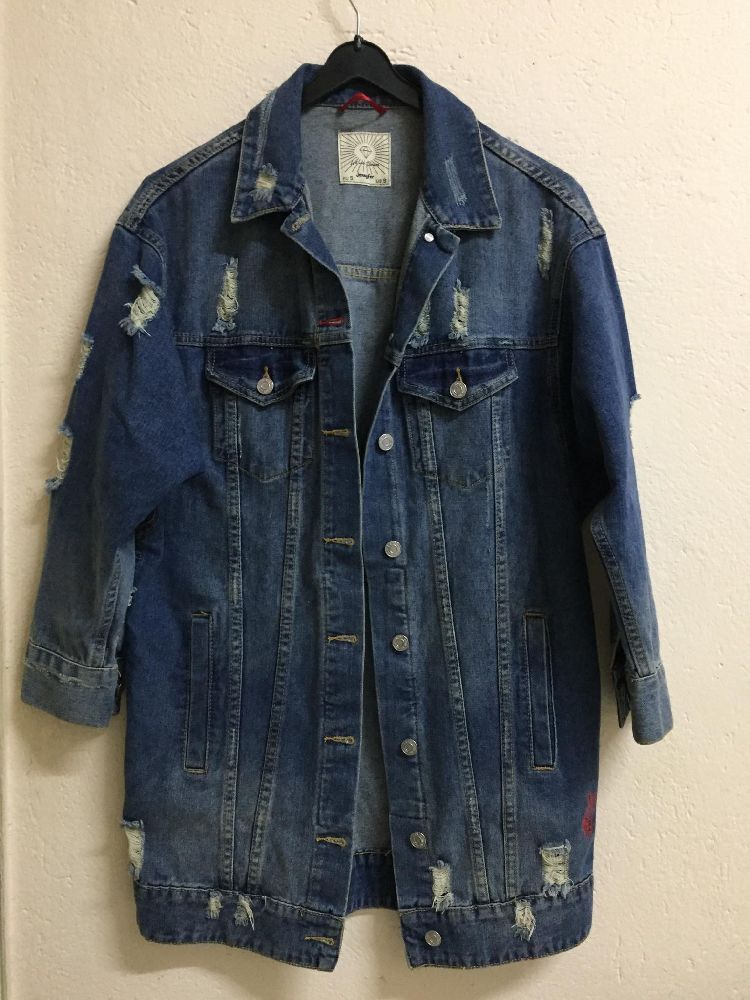 Veste jeans longue Jennyfer 