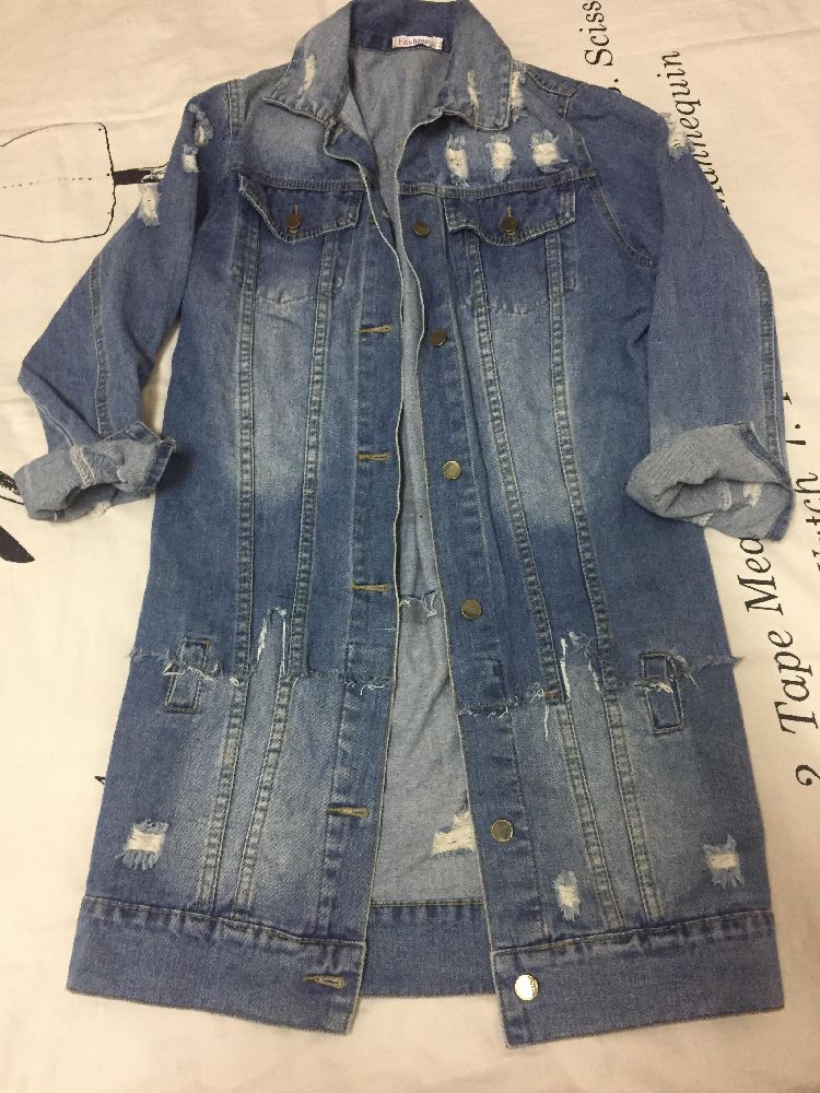 veste jeans longue , importation France 
