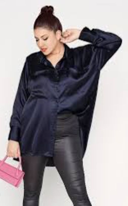 Chemise satiné ample 