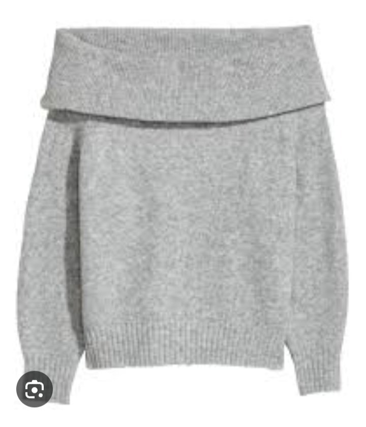 Pull épaules nus, tissue tres doux