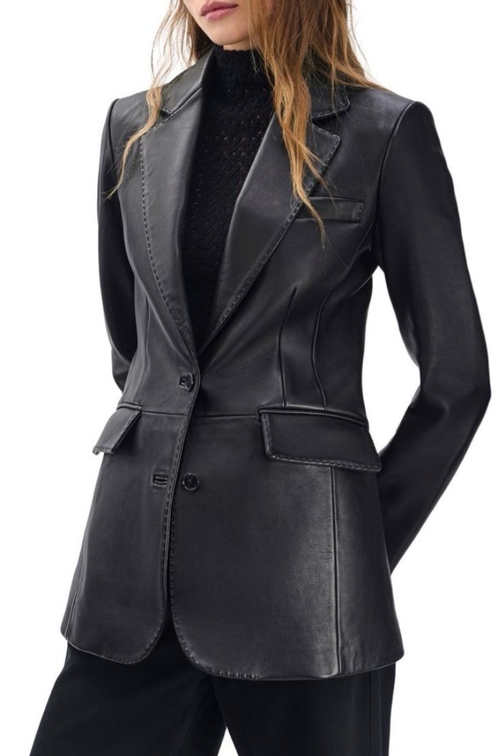 Blazer en cuir 
