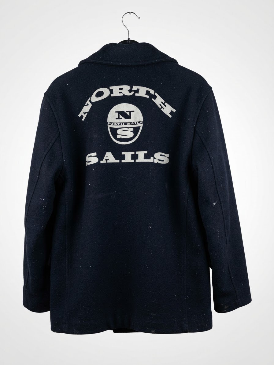 Blouson vintage, bleu marine, marque North Sails 