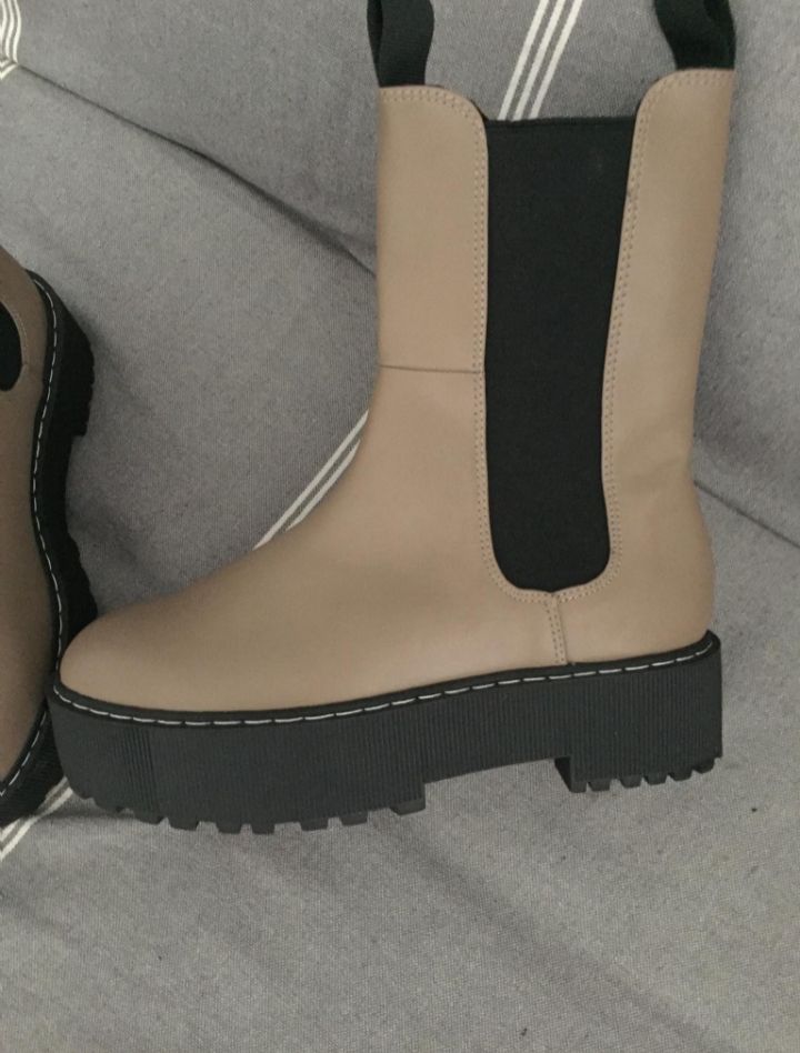 Bottines couleur caramel  3al grège 