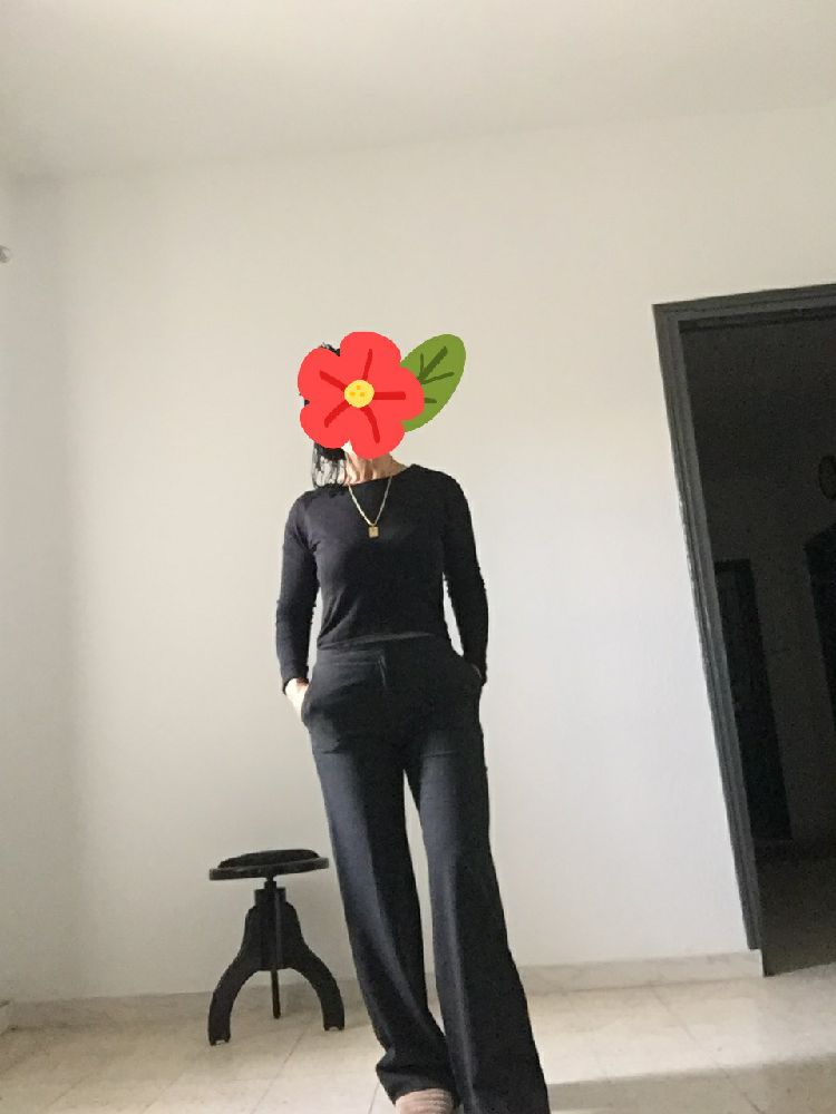 Wide legs trousers taille haute 