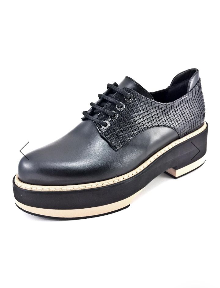 Chaussures a haute plateforme, en cuir, marque SERGIO CIMADAMORE