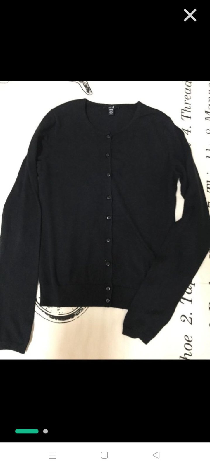 Cardigan noir marque Jacob