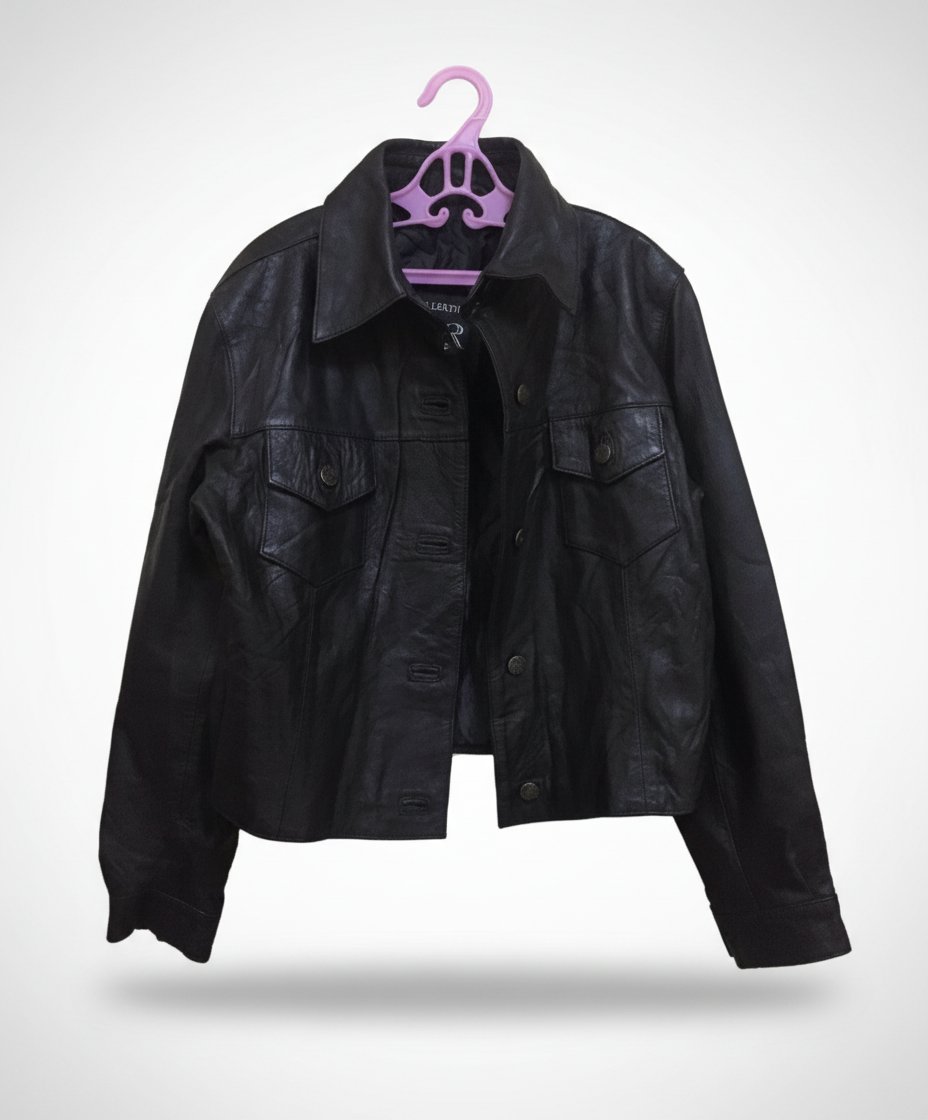 Veste / chemise en véritable cuir, cuir tressss souple 