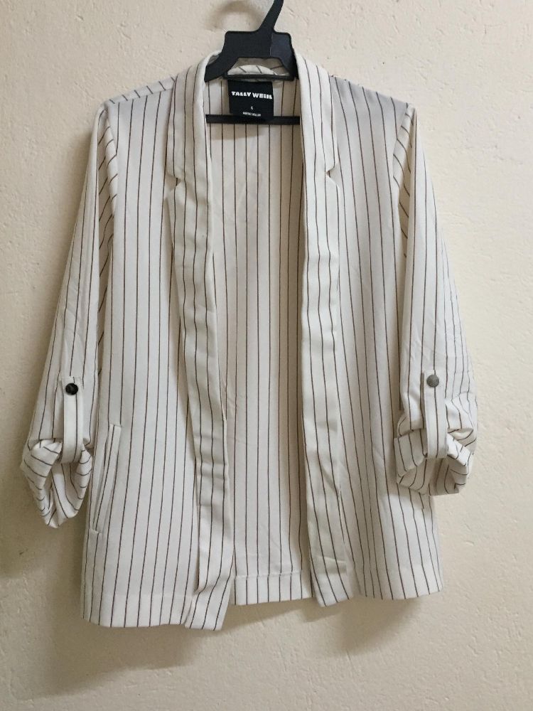 Blazer écru et marron 
