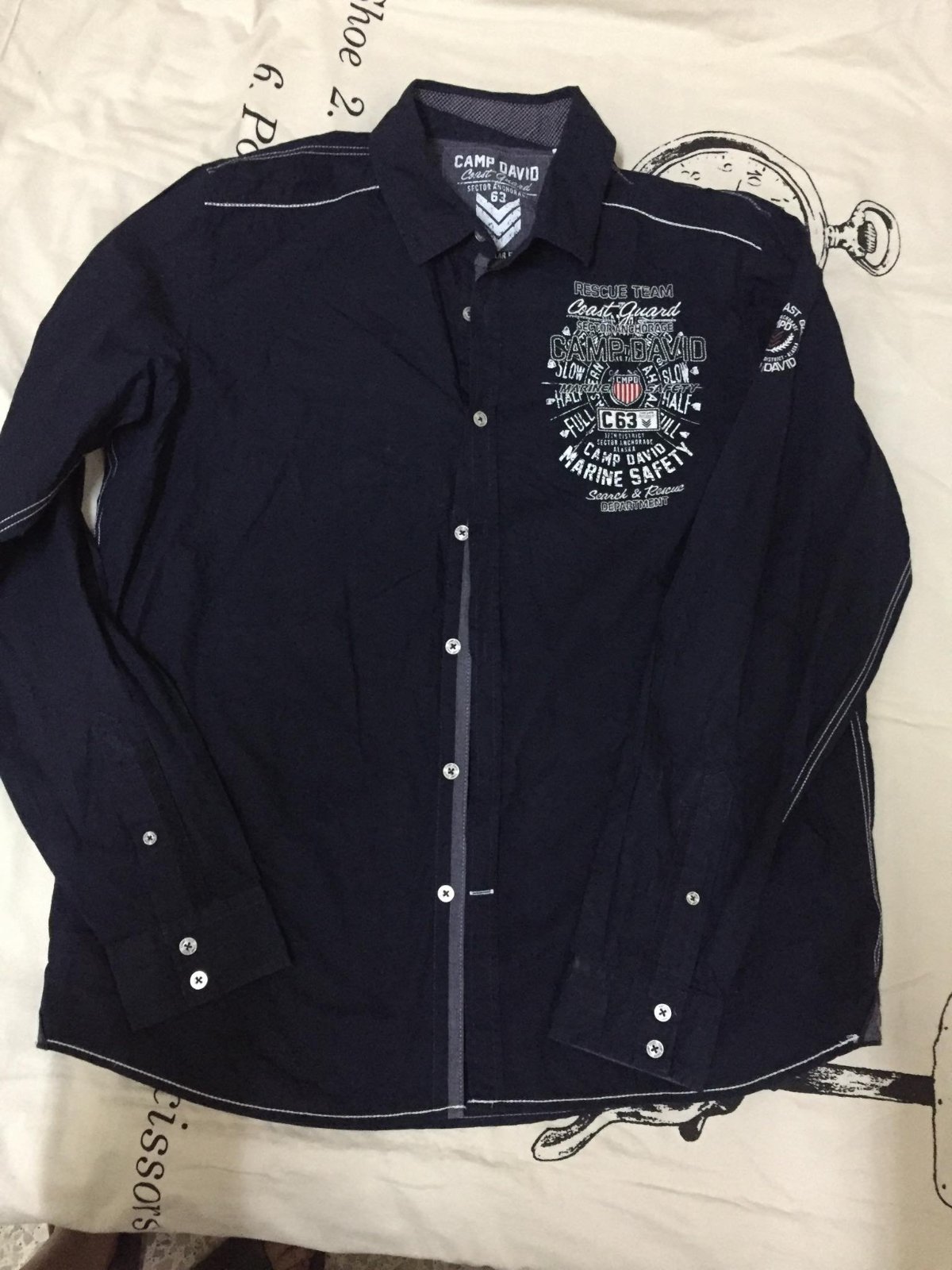 Chemise marque Camp David 💯% coton 