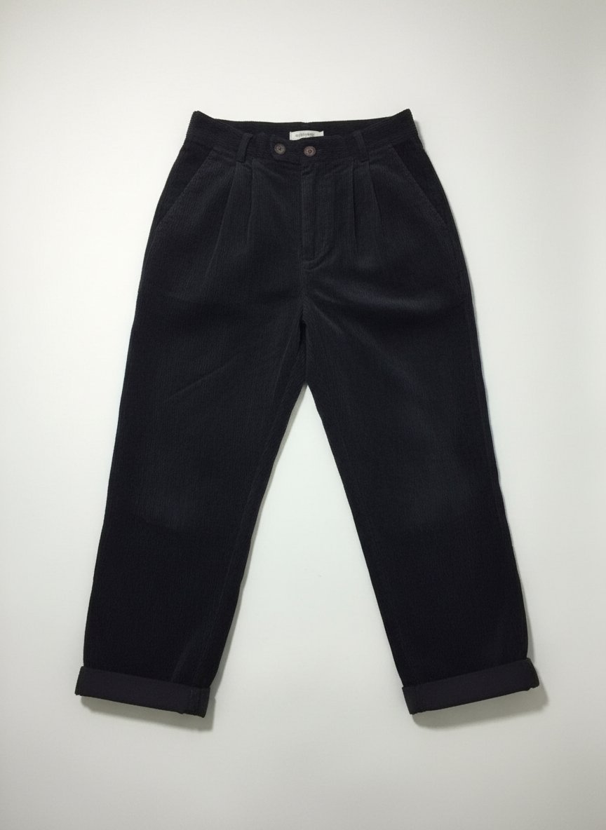 Pantalon taille extra  haute ,  en velour