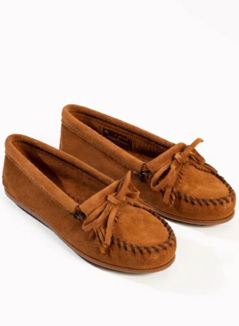 Mocassins  en vrai cuir, marque Minnetonka