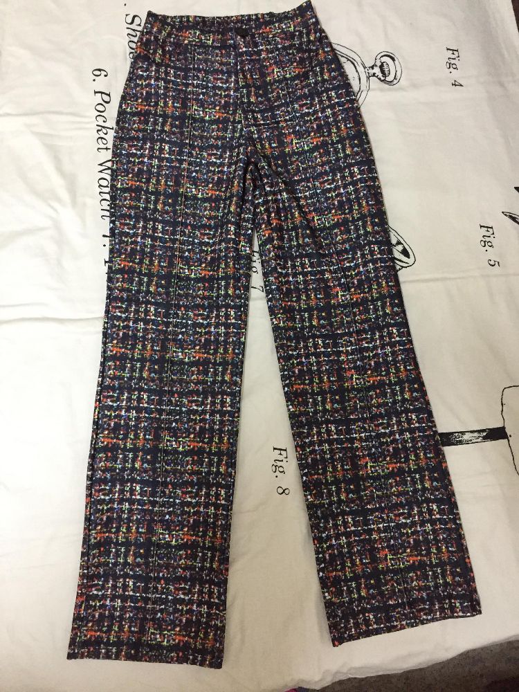 Pantalon straight legs, taille haute