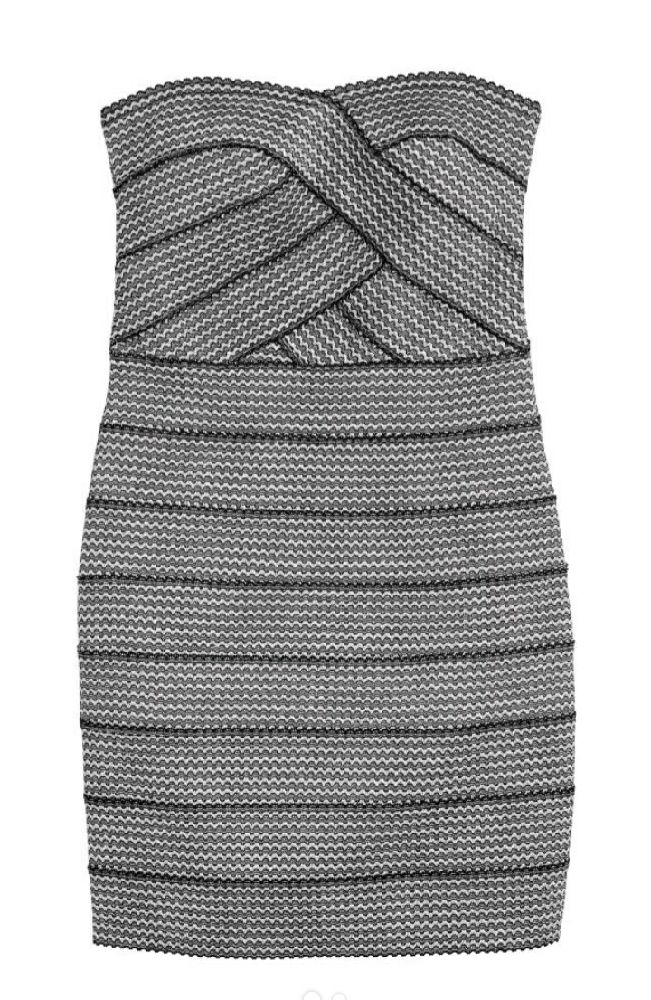 Robe bustier scintillante ,  couleur noir / argentée 