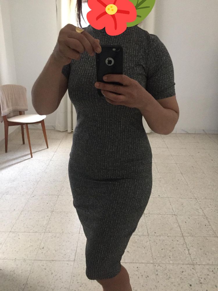 Robe avec petit col