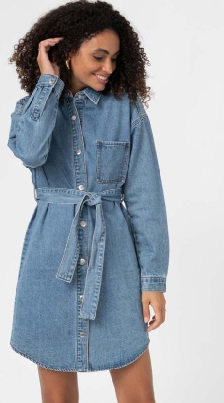 Chemise/ robe en jeans 