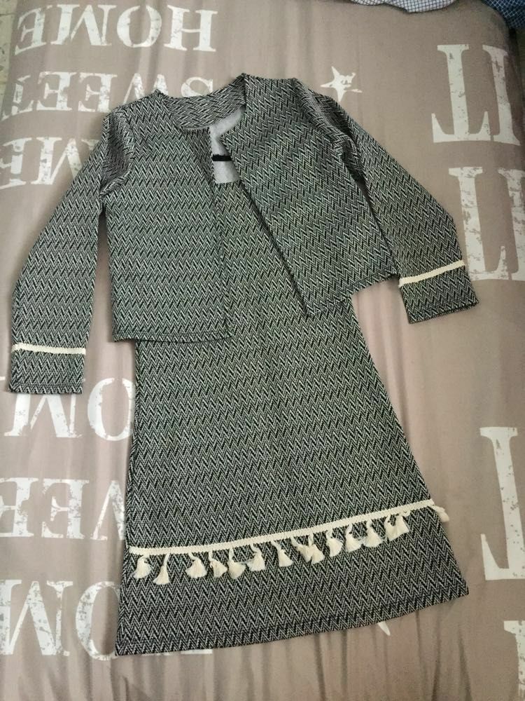 Ensemble fille : robe + veste