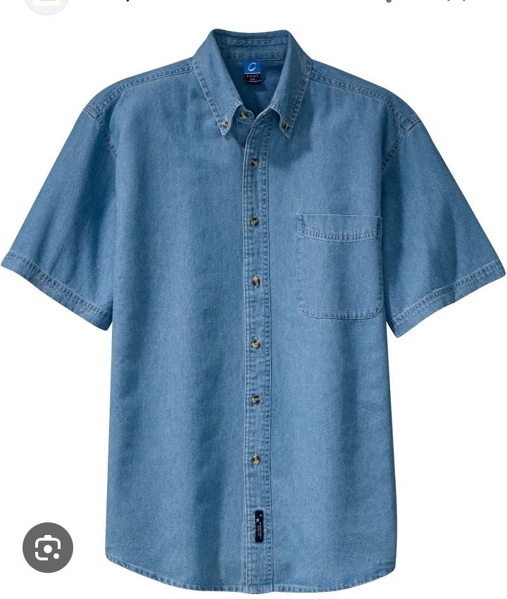 Chemise jeans , style oversize 