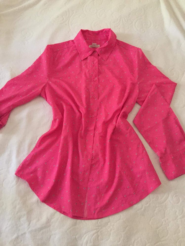 Chemise tendance , rose fuchsia 