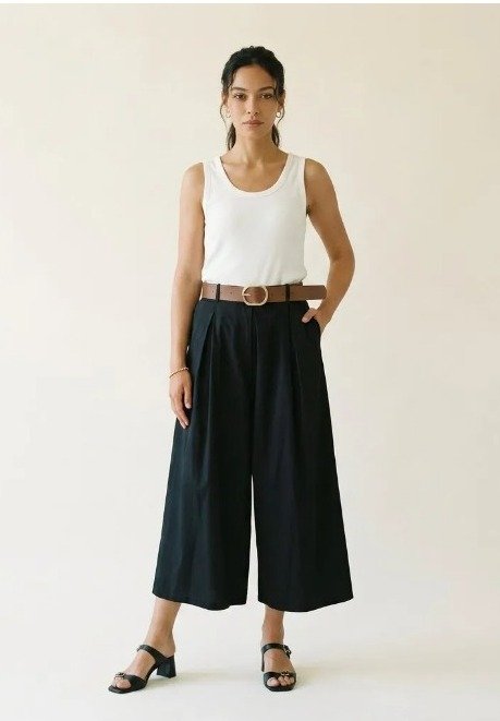 Jupe-culotte en popeline