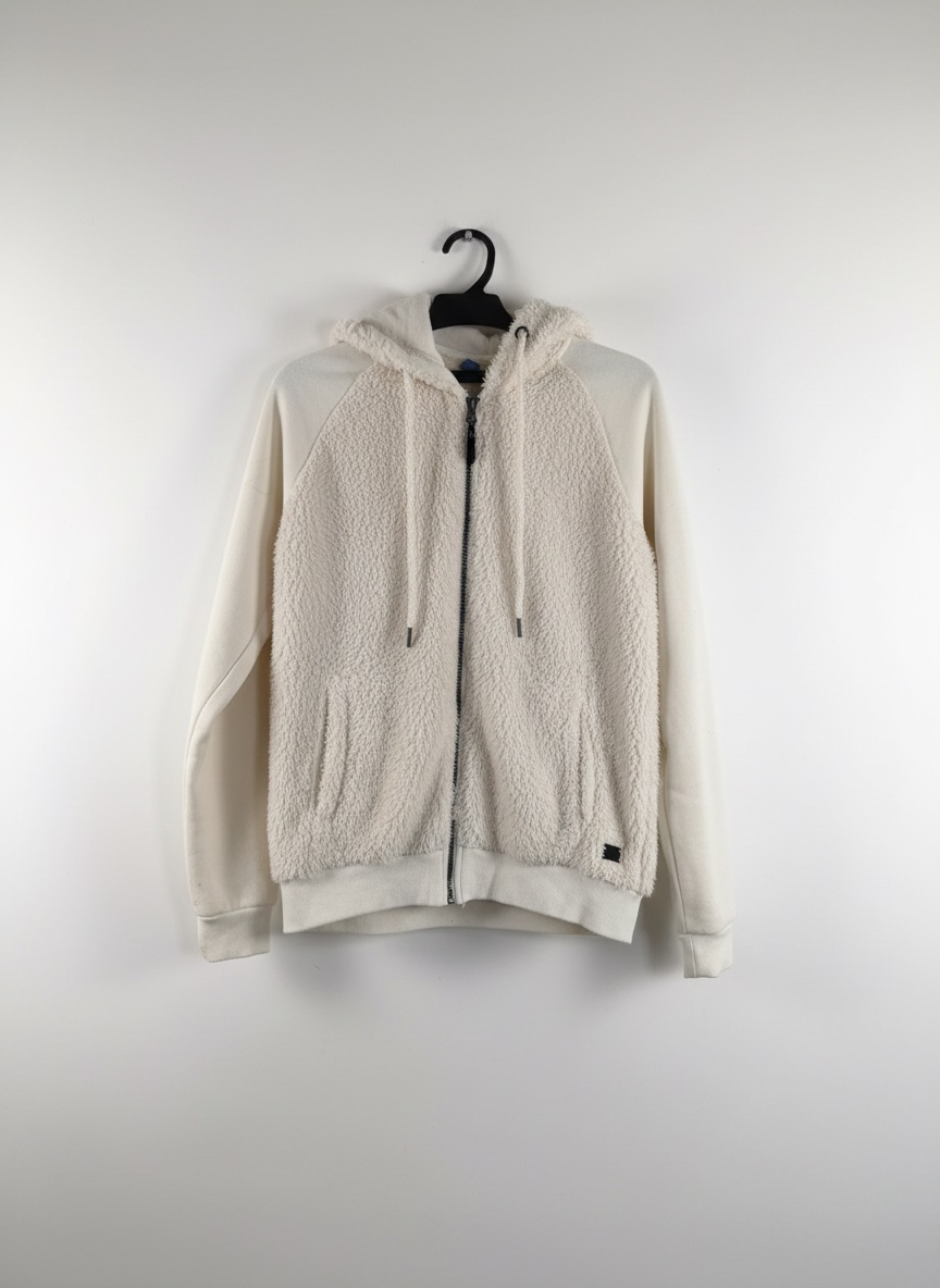 Veste à capuche zippée effet "Sherpa" / Moumoute