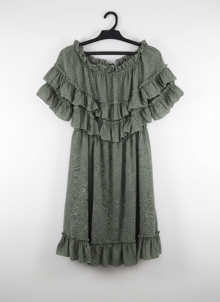 Robe courte bohème à volants - SHEIN