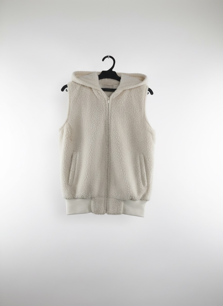 Gilet sans manches effet "Sherpa" / Moumoute